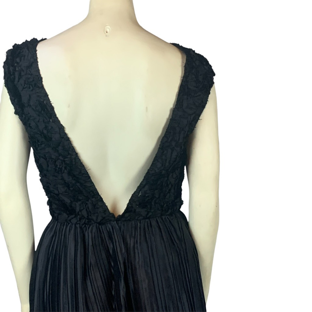 3.1 Phillip Lim Womens Silk Dress Black Textured Backless Pleated Pullover 4 - Picture 12 of 12
